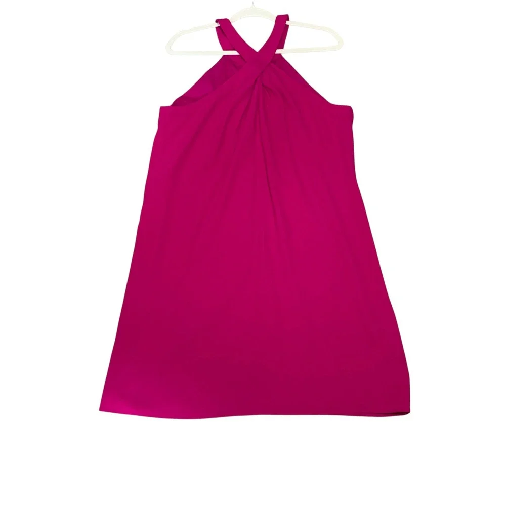Katherine Kelly Pink Halter Dress Sleeveless Party Cocktail Size 12 - Picture 2 of 10